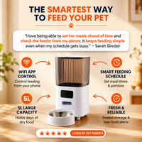 SmartFeed — 5L WiFi Automatic Cat & Dog Feeder